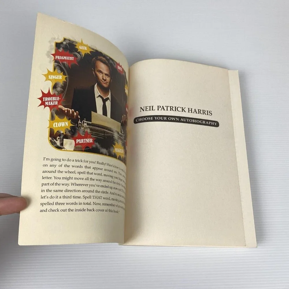 🤑 Choose Your Own Autobiography By Neil Patrick Harris Large Paperback Book - Picture 3 of 12